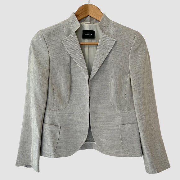 Akris Jackets & Blazers - AKRIS Gray Long Sleeve Wool/Silk Short Blazer US4 ($2500)
